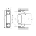 Ntn Bearing 63 Series Round Bore Precision Deep Groove Ball Bearing, 60mm Bore, 130mm OD 6312T2LLBC3P5